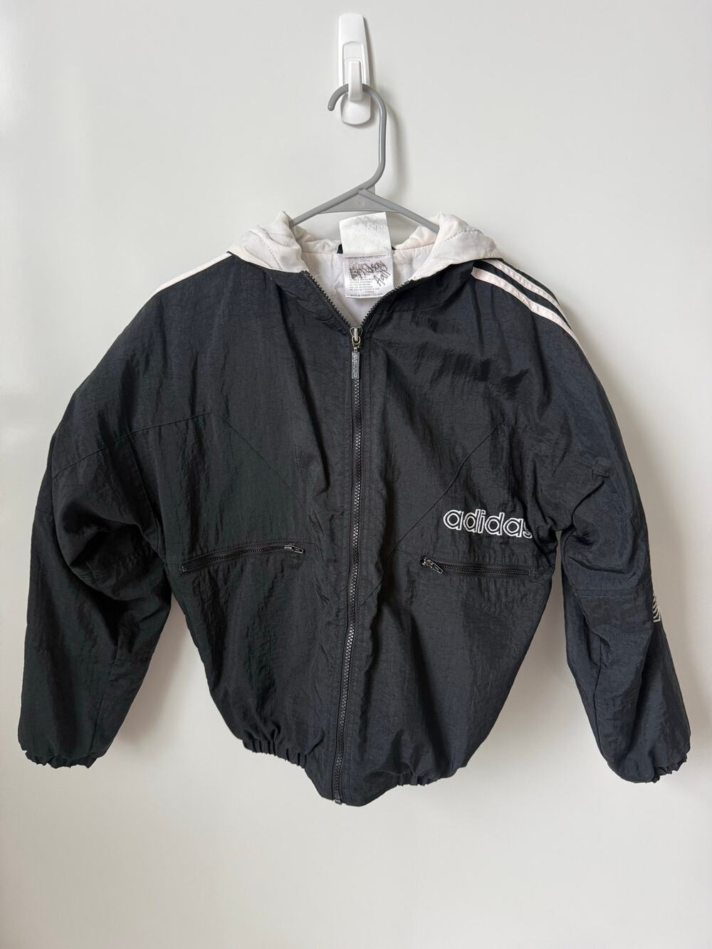 Adidas 90's Windbreaker Jacket Black Size L